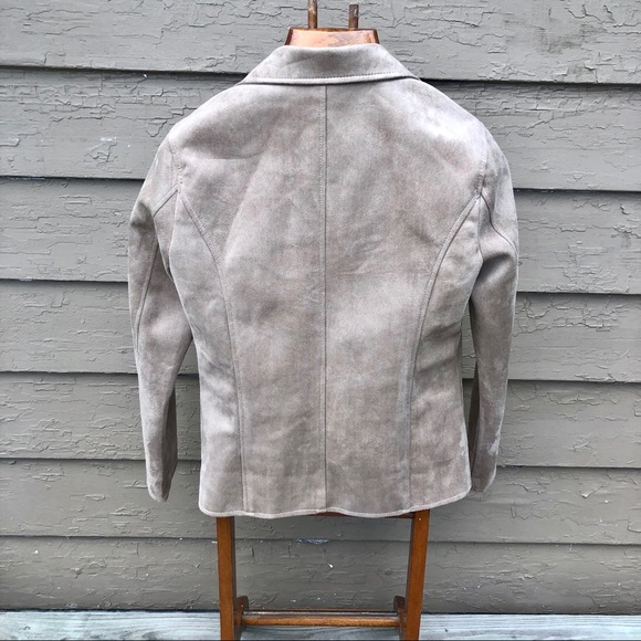 HP! 🤩 NWOT! Emporio & Co. Italian suede jacket! - Picture 3 of 8